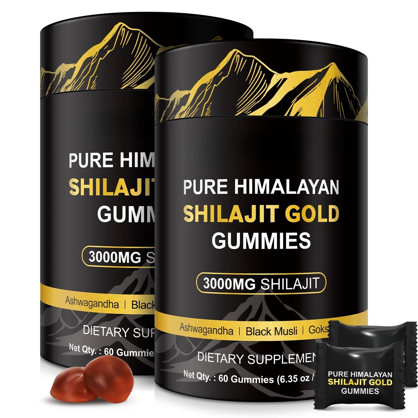 Blueberry Shilajit - 60 Vegan Gummies